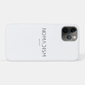 Nomadism Records Zwarte Logo Case-Mate iPhone Case (Achterkant (horizontaal))