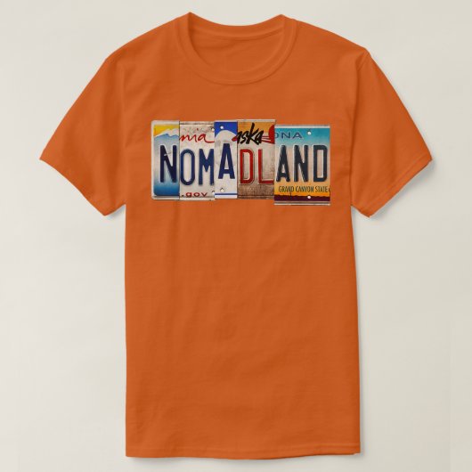nomadland t-shirt (Design voorkant)