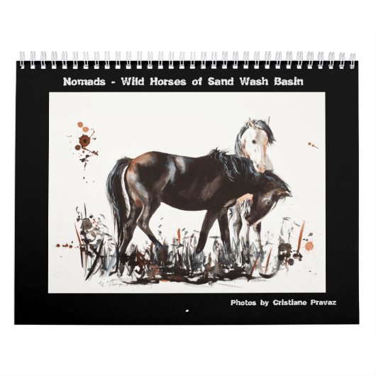 Nomads - Sand Wash Basin Wilde Paarden Kalender (Hoes)