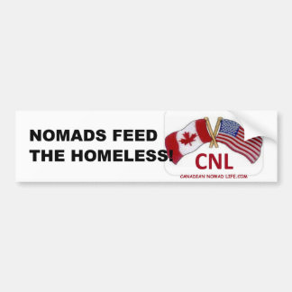 Nomads voeden daklozen bumpersticker