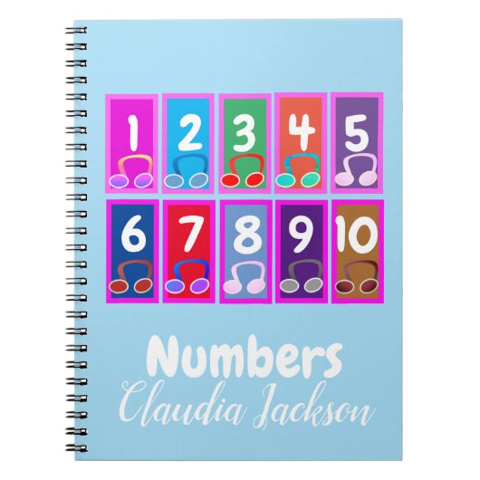 Nombre 1 à 10 Carnet mathématique précoce (Devant)