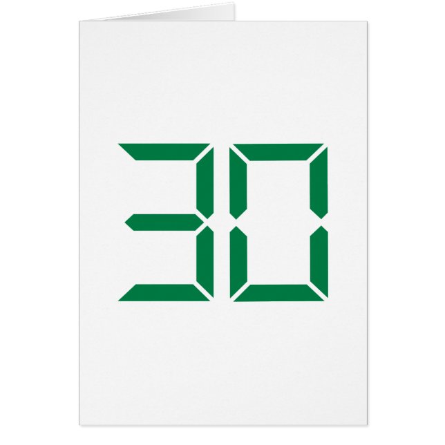 Nombre - 30 (Devant)