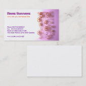 nombre carte de visite moderne (Devant / Derrière)