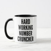 Nombre de travail dur Cruncher Mug (Gauche)