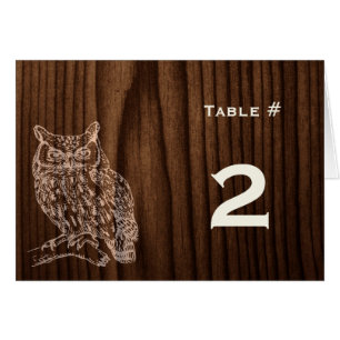 Nombre en bois foncé de Tableau de réception de