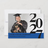 Nombre hors centre - Faire-part de 3x5 (Devant)