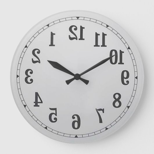 Nombre inverse Horloge murale (Recto)