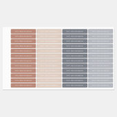 Nombre minimal d'enfants Boho Étiquettes (Feuille)