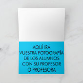 Nombre profesor-a Gracias de corazón Bedankkaart (Binnen)