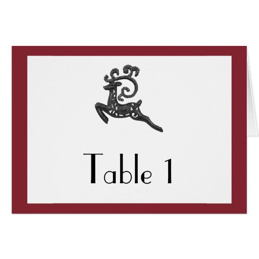 Nombre rouge et blanc de Tableau de mariage (Devant Horizontal)