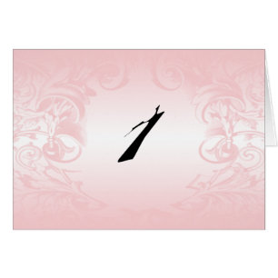 Nombre vintage rose floral de Tableau de mariage