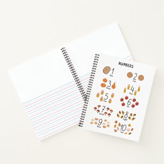 Nombres 1 - 10 dans Cahier pour Enfants Thème Auto (Intérieur)