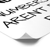 Nombres Impairs Affiche Drôle (Coin)