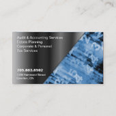 Nombres noirs et bleus de carte de visite de (Dos)