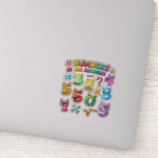 Nombres Partout Autocollant de Maths pour Enfants
