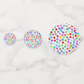 Nombreux Cercles Colorés Table Confetti (Derrière)