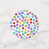 Nombreux Cercles Colorés Table Confetti (Petit recto)