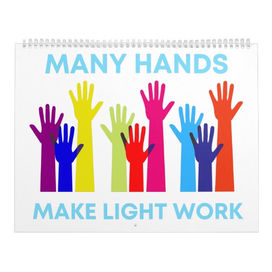 Nombreux devis main - Calendrier couleur complet (Protection)