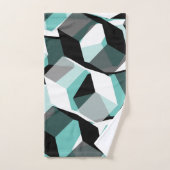 Nombreux hexagones avec parties incolores, sur tur (Serviette à main)