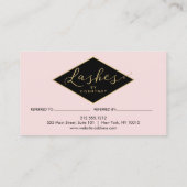 Nombreux Lashes Salon Rose/Noir/Or Référence (Dos)