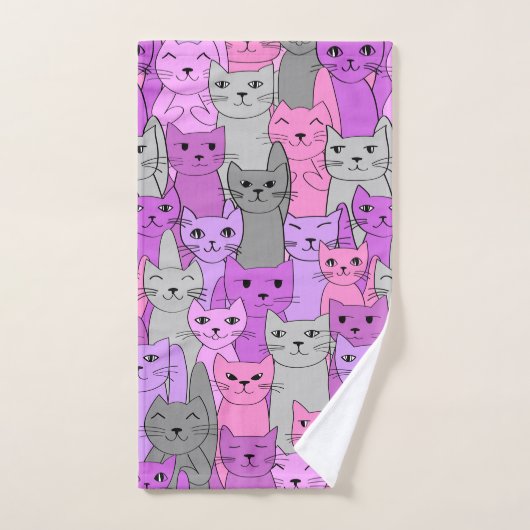 Nombreux sont les chats PInk à concevoir un ensemb (Serviette à main)