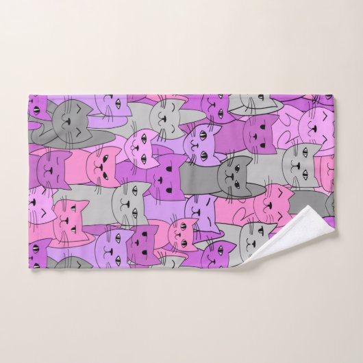 Nombreux sont les chats PInk à concevoir un ensemb (Serviette à main)
