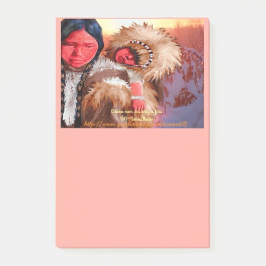 "Nome 1915~Eskimo moeder en kind" Post-it® Notes (Voorkant)