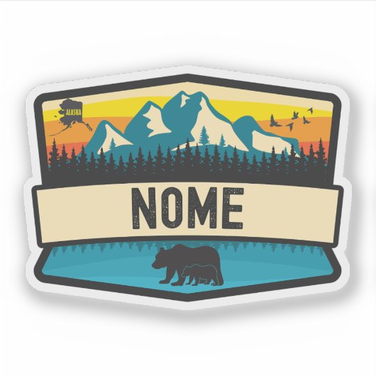 Nome, Alaska Sticker (Voorkant)
