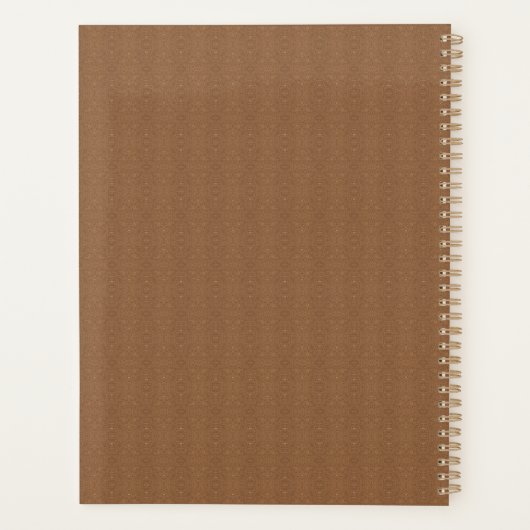 Nomination Book 2023, planificateur Motif Brown (Dos)