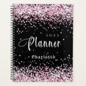 Nomination de la parties scintillant noire rose pâ (Devant)