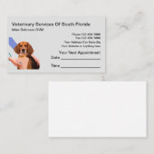 Nomination De Vétérinaires Et Cartes de visite (Devant / Derrière)