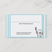 Nomination d'un dentiste et Carte de visite (Dos)