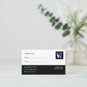 Nomination d'un dentiste simple Cartes de visite (Debout devant)