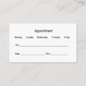 Nomination D'Un Médecin De Famille Et Cartes de vi (Dos)