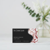 Nomination élégante Carte de visite Crimson (Debout devant)