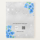 Nomination fleurie bleu argenté 2026 (Dos)