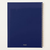 Nomination florale d'or Elegant Navy (Dos)