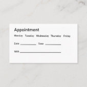 Nomination orthodontiste Carte de visite moderne (Dos)