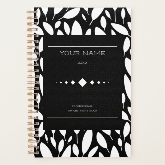 Nomination professionnelle personnalisée noir blan (Devant)