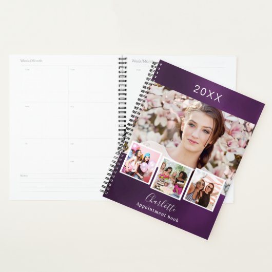 Nominations collage photo violet 2026 (Devant avec enveloppe)