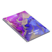 Nommé Abstrait Pink Purple Gold Art Carnet (Côté Droit)
