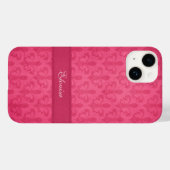 Nommé Fleur de Lis damask rose iphone 6 coque (Verso (horizontal))