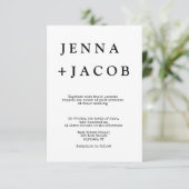 Nommer les invitations de mariage (Debout devant)