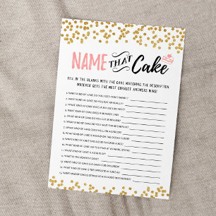 Nommez ce gâteau avec la carte de jeu Réponses