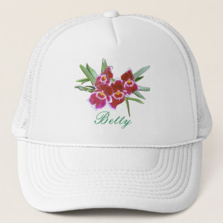 Nommez votre casquette de jet d'orchidée