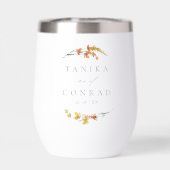 Noms d'aquarelle Mariage fleur sauvage Gold ID954 (Arrière)