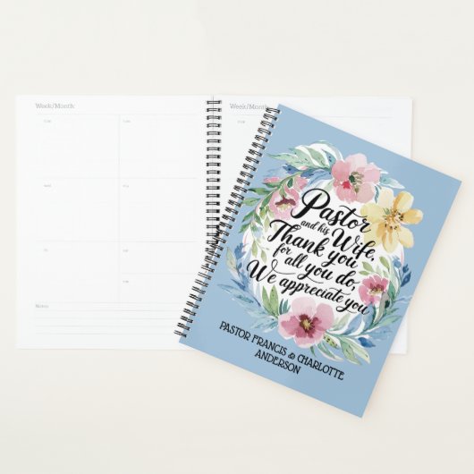 Noms de cadeaux ✝️ Pasteur et Femme du Pasteur (Devant avec enveloppe)