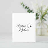 Noms de calligraphie chic adorables feuille de pap (Debout devant)