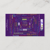 noms de carte de visite de Dieu (Dos)