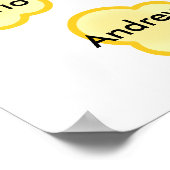 Noms de classe Poster de l'enseignant Popcorn - Ad (Coin)